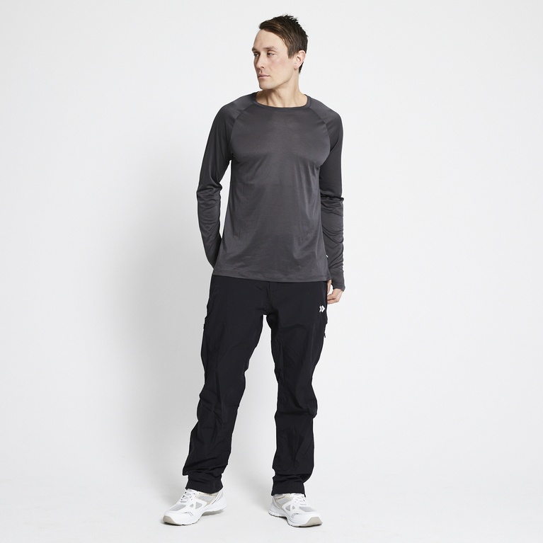 Lightweight longsleeve "Odal" Black melange